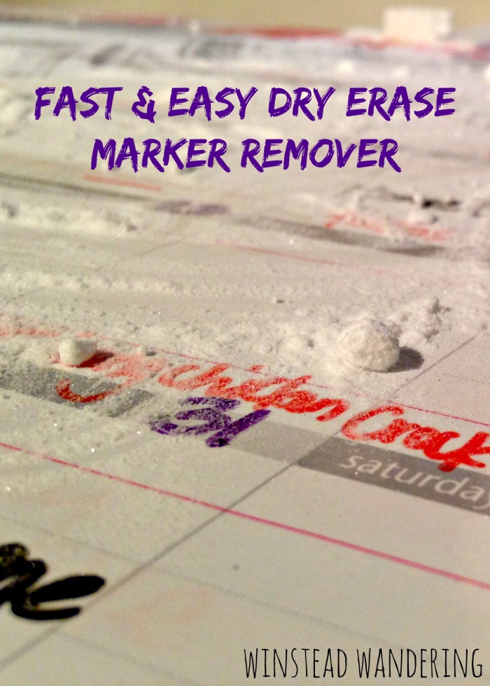 how to remove stuck-on dry erase marker quickly and easily with one common kitchen ingredient | winstead wandering